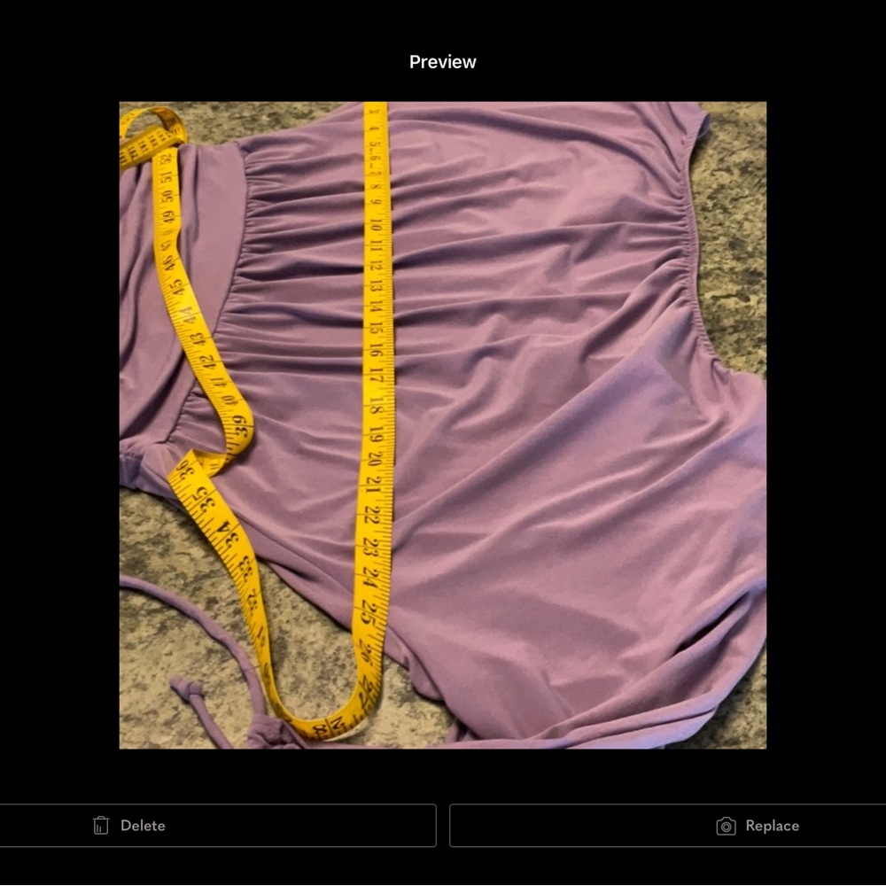 Lilac Ruched Waist Batwing Sleeve Top - Picture 5 of 8